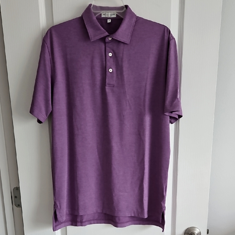Peter Millar  Purple Polo Shirt Sz M